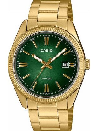 Casio Ανδρικό Ρολόι με Χρυσό Μεταλλικό Μπρασελέ MTP-1302PGC-3AVEF