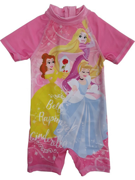 E Plus M Disney Princess Αντηλιακό UV Παιδικό Μαγιό για Κορίτσι Φούξια 808-0160