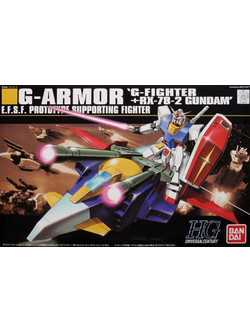 Bandai Gundam HGUC G-Armor G-Fighter & RX-78-2 Gundam