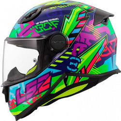 LS2 FF812 Kid Svent Blue Green Purple Κράνος Μηχανής Full Face 1250gr