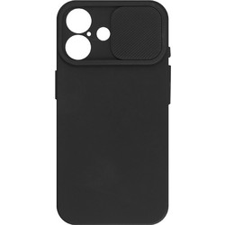 Powertech Camshield Soft Back Cover Black (iPhone 16)