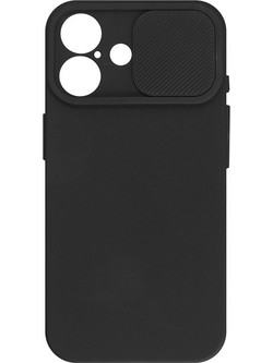 Powertech Camshield Soft Back Cover Black (iPhone 16)