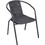 Homeplus Vivia Πολυθρόνα Κήπου Rattan Ανθρακί 01.02.1000