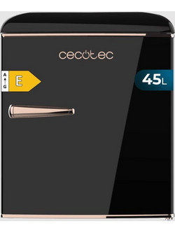 Cecotec CEC-02130 Retro Μονόπορτο Ψυγείο 45lt Υ55xΠ44.7xΒ53.4cm Μαύρο