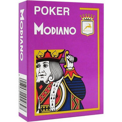 Modiano Texas Poker Τράπουλα Πλαστική Μωβ 01.01.826