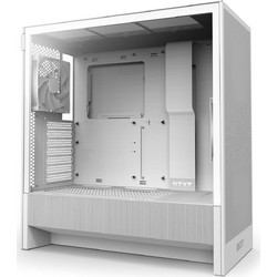 NZXT H5 Flow 2024 White Gaming Midi Tower Κουτί Υπολογιστή RGB με Πλαϊνό Παράθυρο
