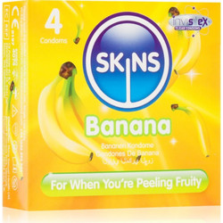 Skins Banana Προφυλακτικά με Λιπαντικό 4τμχ