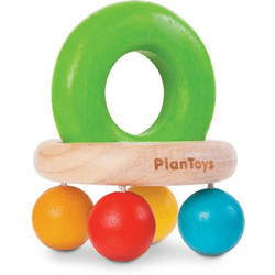 PlanToys Καμπάνα Ξύλινη Κουδουνίστρα Κρίκος για 3+ Μηνών