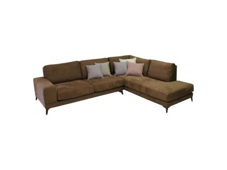 Avant Garde Goran Γωνιακός Καναπές Αριστερή Γωνία Καφέ 290x230x95cm 22982-83117