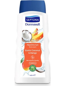 Septona Dermasoft Exotic Coconut & Mango Αφρόλουτρο σε Gel 400ml