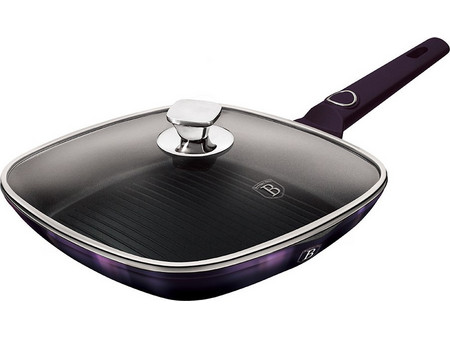 Berlinger Haus Purple Eclipse Collection BH-7105 Σχαροτήγανο Αλουμινίου Αντικολλητικό με Καπάκι 28x28cm BH-7105