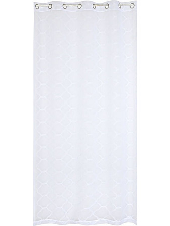 Home ESPRIT Κουρτίνα Παραθύρου με Τρουκς 260x140 S3055198 Λευκή