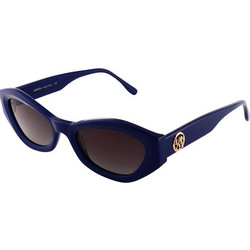 Lancel LA91035-C03 Γυναικεία Γυαλιά Ηλίου Πολυγωνικά Κοκάλινα Μπλε με Καφέ Φακό
