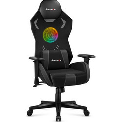 Huzaro Combat 7.6 Καρέκλα Gaming Mesh με Ρυθμιζόμενα Μπράτσα και RGB Μαύρη KG-F-HZRO-169