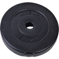 LiveUp Δίσκος Πλαστικοποιημένος 2.5kg Φ28mm