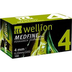 Wellion Medfine Plus Βελόνες Ινσουλίνης 32G 4mm 100τμχ
