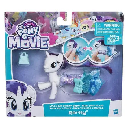 Hasbro My Little Pony The Movie Princess Rarity Land & Sea Fashion ...