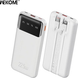 Wekome WP-63 Power Bank 10000mAh 22.5W Quick Charge 3.0 & Power Delivery White