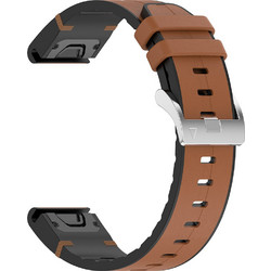 Techsuit W071 Λουράκι Σιλικόνης Brown (Garmin Fenix Instinct 2S / 2S Solar / Approach S70 / Fenix 7S Pro)