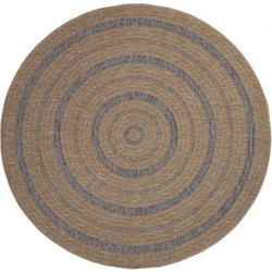 Royal Carpet Avanos Χαλί Στρογγυλό Καλοκαιρινό Γιούτα 240cm Denim