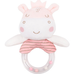 KikkaBoo Hippo Dreams Υφασμάτινη Κουδουνίστρα Κρίκος για Νεογέννητα