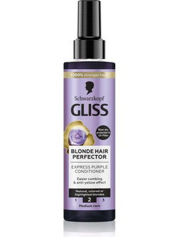 Schwarzkopf Gliss Blonde Leave In Conditioner Spray για Προστασία Χρώματος & Επανόρθωση για Βαμμένα Mαλλιά 200ml