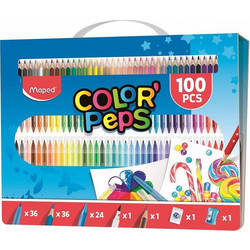 Maped 907003 Σετ Ζωγραφικής με Βαλιτσάκι 100τμχ