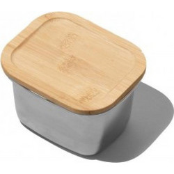 Yoko Design Δοχείο Φαγητού Inox Κατάλληλο για Φούρνο Μικροκυμάτων 450ml Ασημί