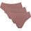 Sloggi Go Daily Βαμβακερά Γυναικεία Slip Καφέ 3Pack 10222331-1141