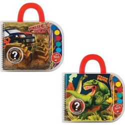 AS Company Dinosaurs And Monster Trucks Σετ Ζωγραφικής με Βαλιτσάκι 29x2x31.5cm 19τμχ 1023-69002