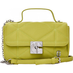 Bag to Bag Γυναικείο Τσαντάκι Χιαστί από Δερματίνη Lime με Αλυσίδα SW8951