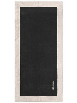 Feel & Touch Caribbean Πετσέτα Θαλάσσης Μαύρη 80x170cm
