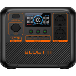 Bluetti AC70P P-AC70P-EU-GY-BL-010 Power Station 864Wh / 36000mAh 2xAC 1xDC 2xUSB-A 2xUSB-C