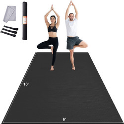 Vevor Στρώμα Γυμναστικής Yoga / Pilates Μαύρο 305x183cm