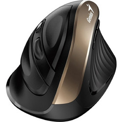 Genius Ergo 8250S Ασύρματο Ποντίκι Vertical Black Golden