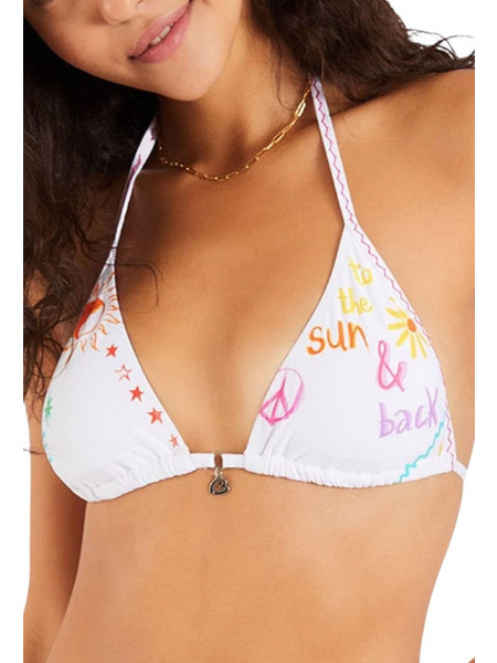 Banana Moon Bikini Top Τριγωνάκι Λευκό KIMO-STABILIGHT-KAZ10