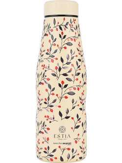 Estia Travel Flask Save The Aegean Bloom Beige 500ml