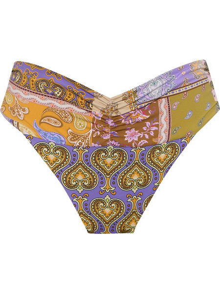 Sugarfree Ψηλόμεσο Bikini Slip Λιλά Κίτρινο 25802713-814