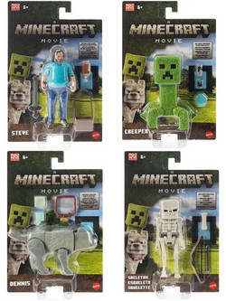Mattel Minecraft Movie Φιγούρα Διάφορα Σχέδια JFR44