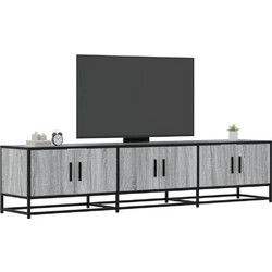 vidaXL Έπιπλο Τηλεόρασης Ξύλινο Γκρι Μ180xΠ35xΥ41cm 3300788