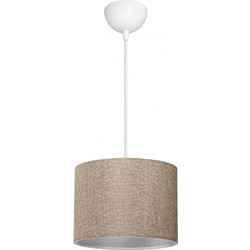 Heronia Lighting HKP-02 Κρεμαστό Φωτιστικό Οροφής Μονόφωτο Μπεζ 14-0368