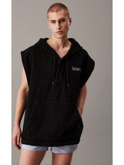 Calvin Klein Πόντσο Θαλάσσης Μαύρο KM0KM01150-BEH