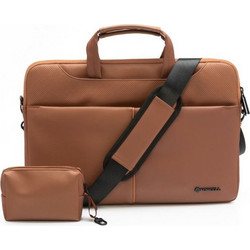 Forcell F-Protect Τσάντα Laptop Ώμου 15.6" Brown