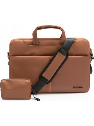 Forcell F-Protect Τσάντα Laptop Ώμου 15.6" Brown