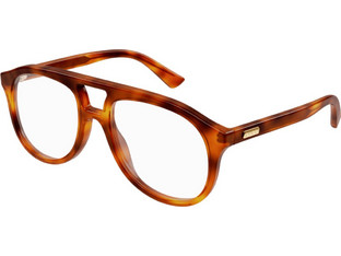Gucci GG1320O-002 Ανδρικός Σκελετός Γυαλιών Οράσεως Κοκάλινος Καφέ