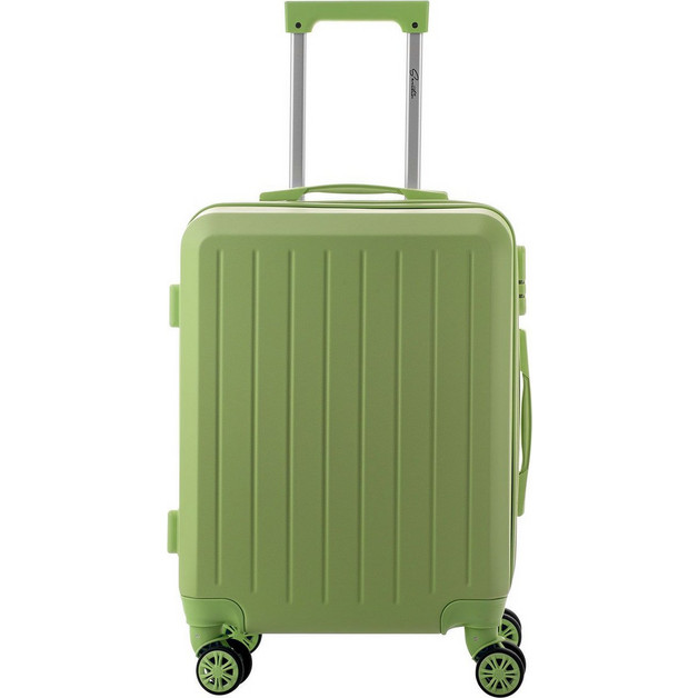 Sentio Backpack Sentio Βαλίτσα Καμπίνας 55x40x22cm με 4 Ρόδες Πράσινη | BestPrice.gr