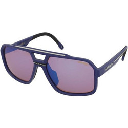 Carrera CA03/S XW0ZS Ανδρικά Γυαλιά Ηλίου Aviator Κοκάλινα Μαύρα με Μωβ Φακό