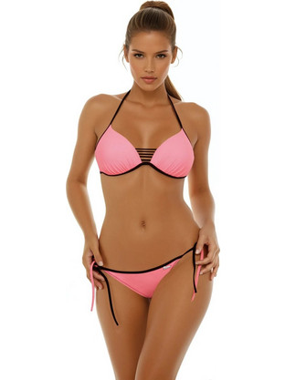 Marko Ellen Bikini Set με Ενίσχυση Ροζ M-820