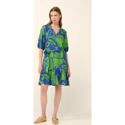 Vamp Mini Καλοκαιρινό Καθημερινό Φόρεμα Μεταξωτό Royal Blue 22420