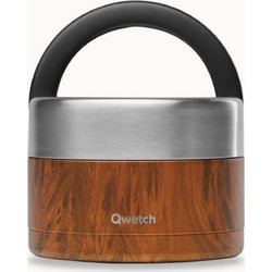 Qwetch Δοχείο Φαγητού Θερμός Inox 650ml Καφέ